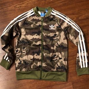 Boys adidas Camo warm up jacket size 9